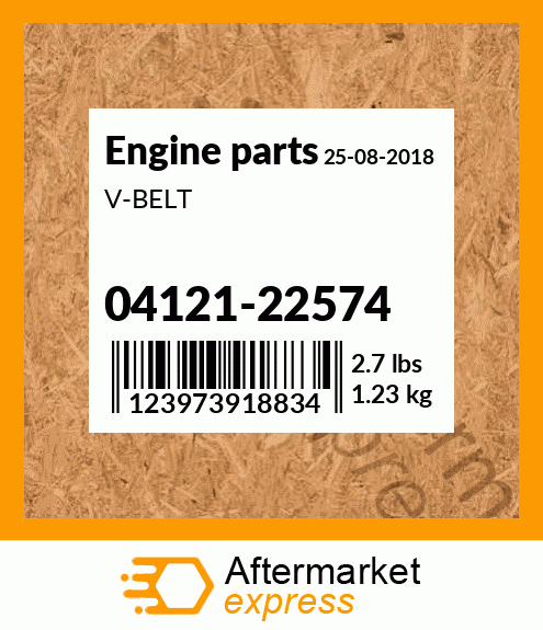 Spare part 04121-22574 + V-BELT