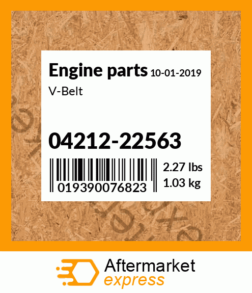 Spare part 04212-22563 + V-Belt