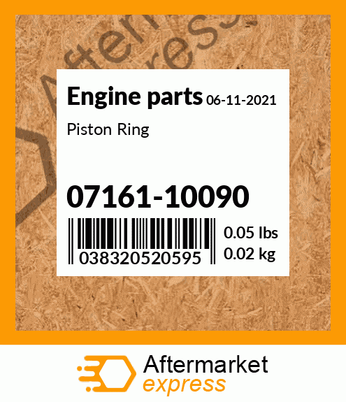 Spare part 07161-10090 + Piston Ring