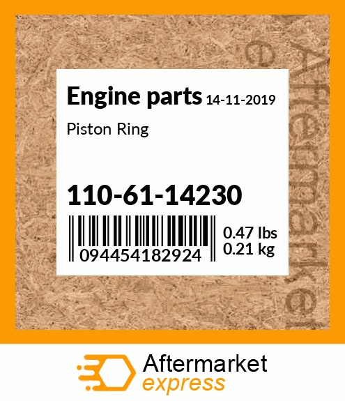 Spare part 110-61-14230 + Piston Ring