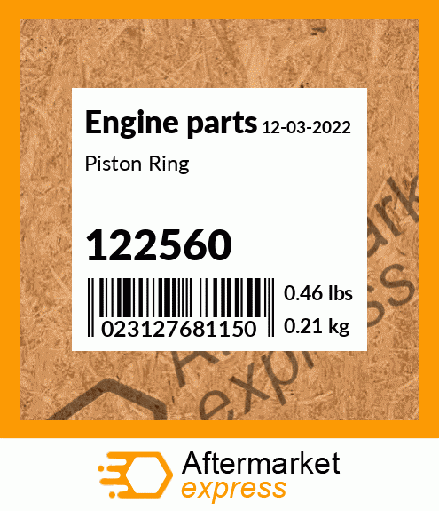 Spare part 122560 + Piston Ring