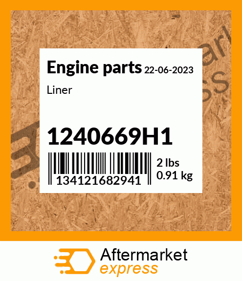 Spare part 1240669H1 + Liner