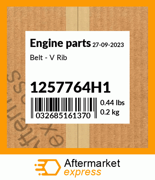 Spare part 1257764H1 + Belt - V Rib