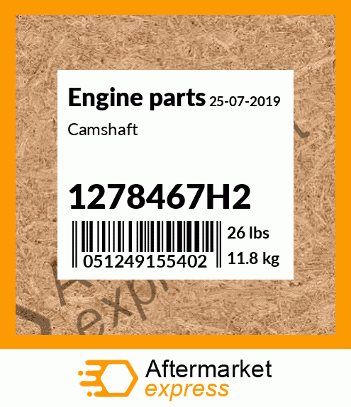 Spare part 1278467H2 + Camshaft