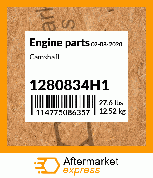 Spare part 1280834H1 + Camshaft