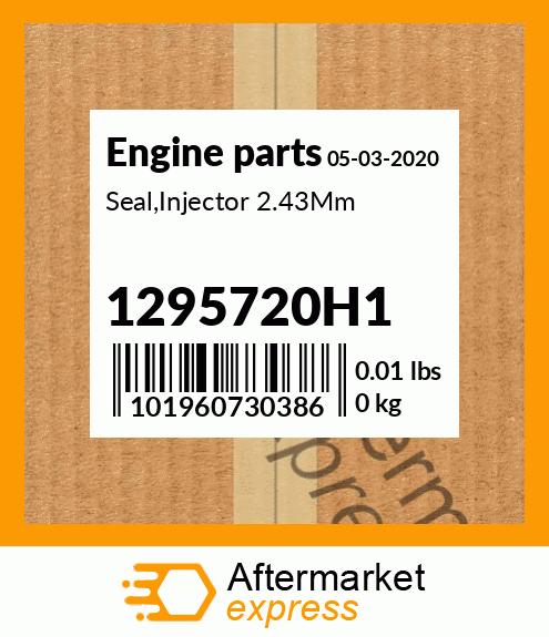 Spare part 1295720H1 + Seal,Injector 2.43Mm