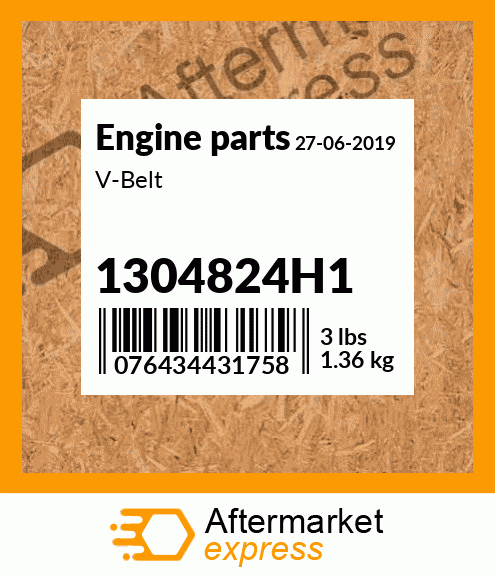 Spare part 1304824H1 + V-Belt