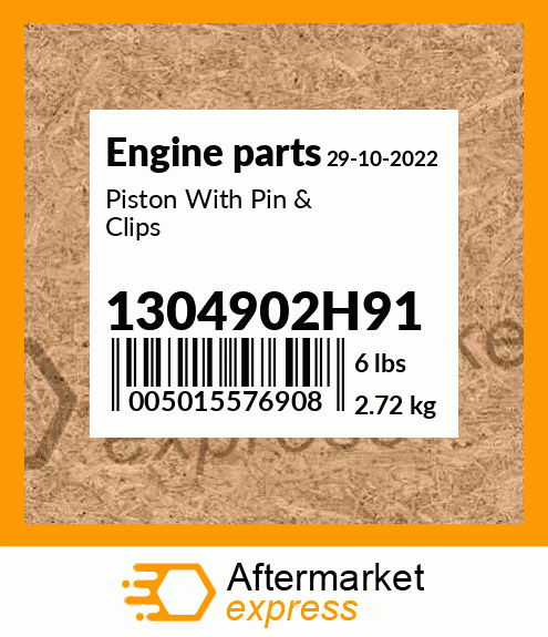 Spare part 1304902H91 + Piston With Pin & Clips