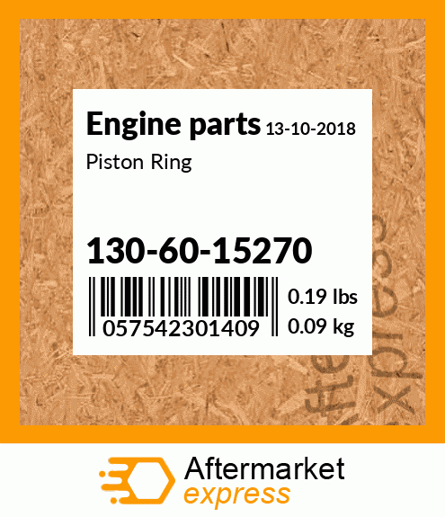 Spare part 130-60-15270 + Piston Ring