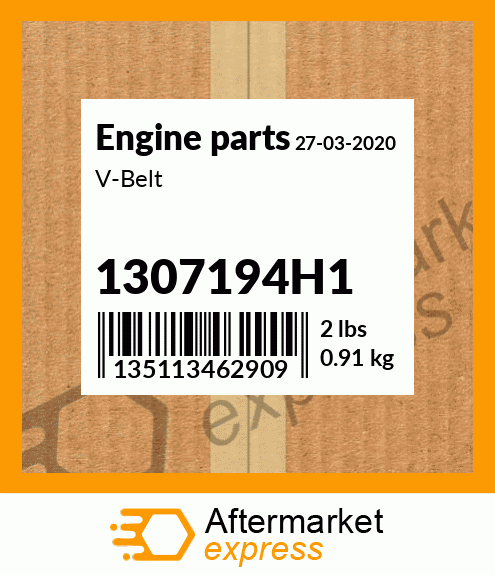 Spare part 1307194H1 + V-Belt