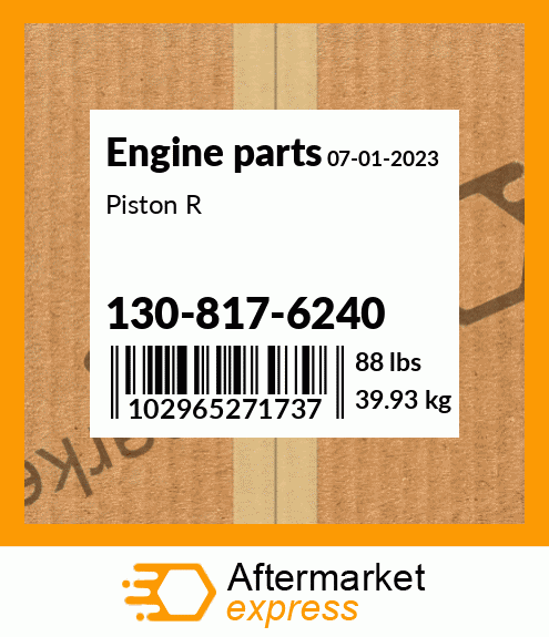 Spare part 130-817-6240 + Piston R