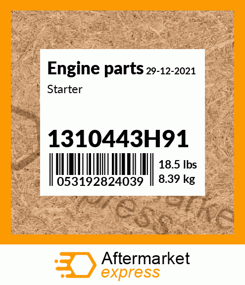 Spare part 1310443H91 + Starter