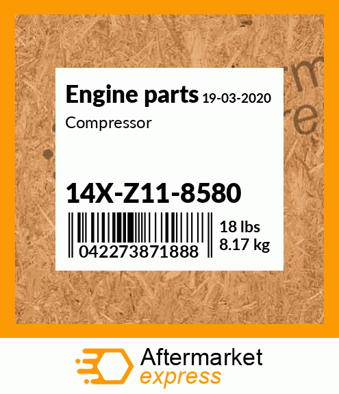 Spare part 14X-Z11-8580 + Compressor