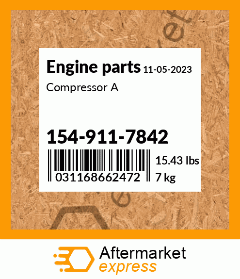 Spare part 154-911-7842 + Compressor A