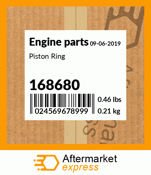 Spare part 168680 + Piston Ring