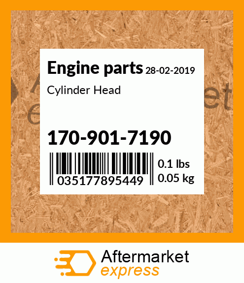 Spare part 170-901-7190 + Cylinder Head