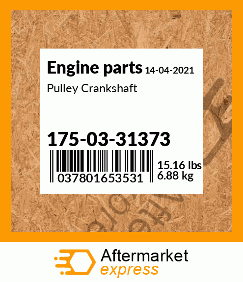 Spare part 175-03-31373 + Pulley Crankshaft