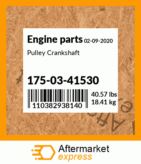 Spare part 175-03-41530 + Pulley Crankshaft