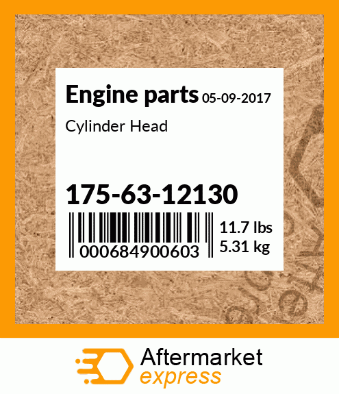 Spare part 175-63-12130 + Cylinder Head