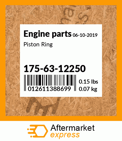 Spare part 175-63-12250 + Piston Ring