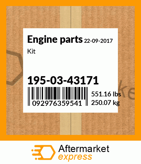 Spare part 195-03-43171 + Kit