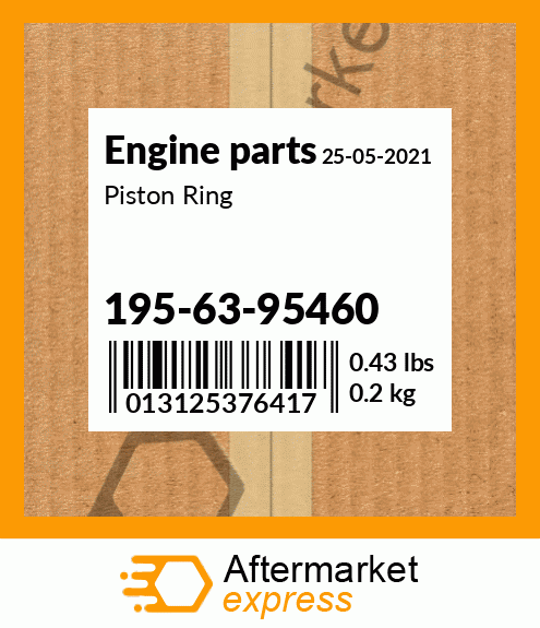 Spare part 195-63-95460 + Piston Ring