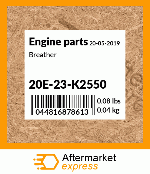 Spare part 20E-23-K2550 + Breather