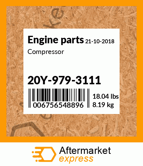 Spare part 20Y-979-3111 + Compressor