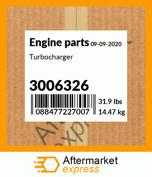 Spare part 3006326 + Turbocharger