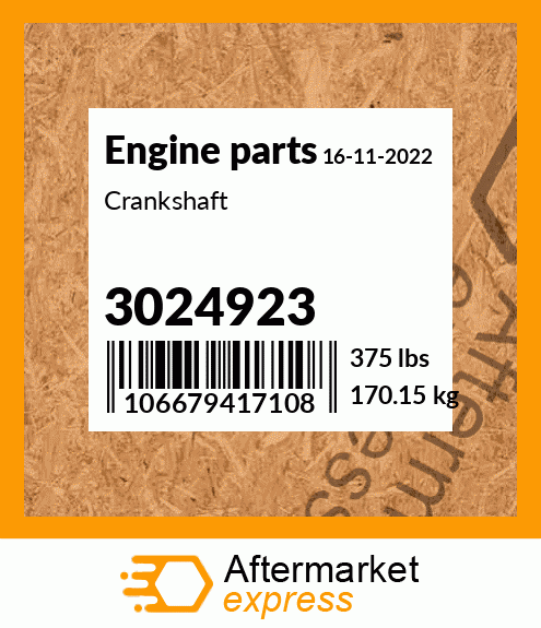 Spare part 3024923 + Crankshaft