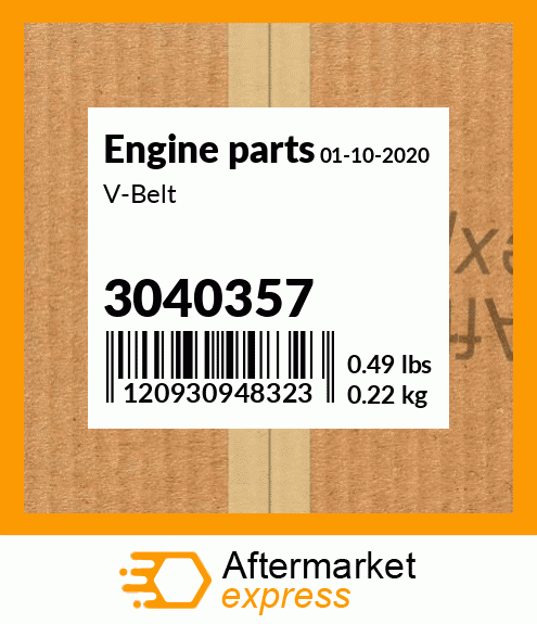 Spare part 3040357 + V-Belt