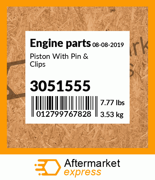 Spare part 3051555 + Piston With Pin & Clips