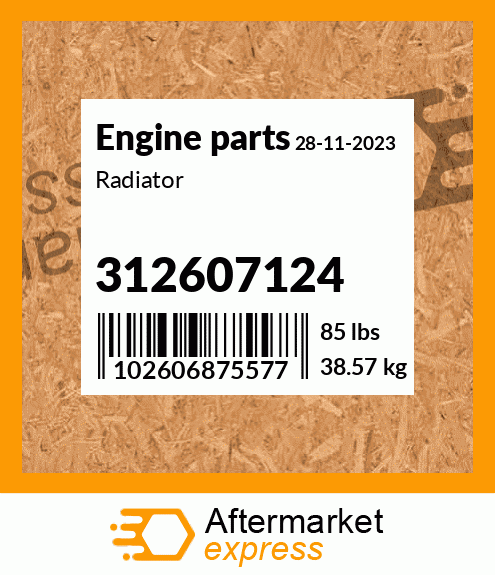 Spare part 312607124 + Radiator