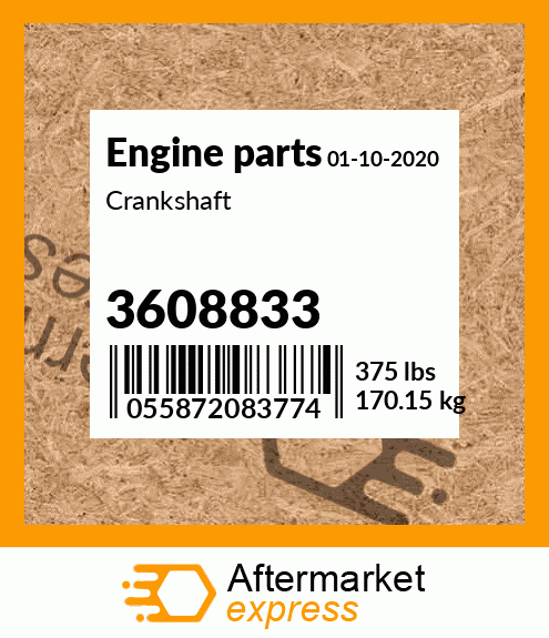 Spare part 3608833 + Crankshaft