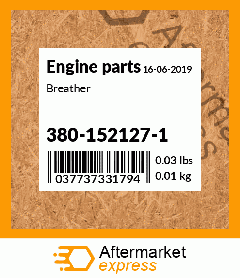 Spare part 380-152127-1 + Breather