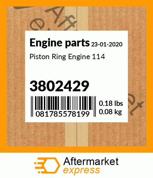 Spare part 3802429 + Piston Ring Engine 114