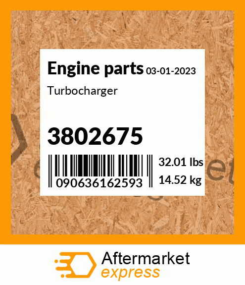 Spare part 3802675 + Turbocharger