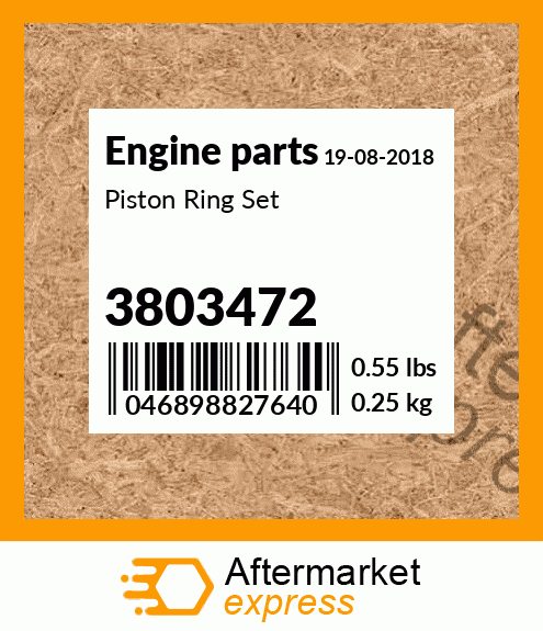 Spare part 3803472 + Piston Ring Set