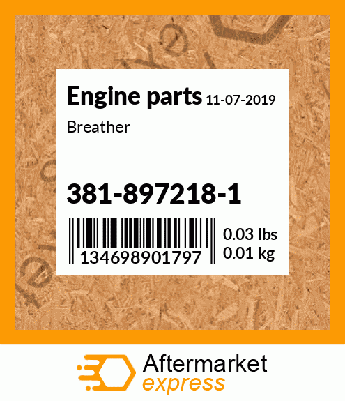 Spare part 381-897218-1 + Breather