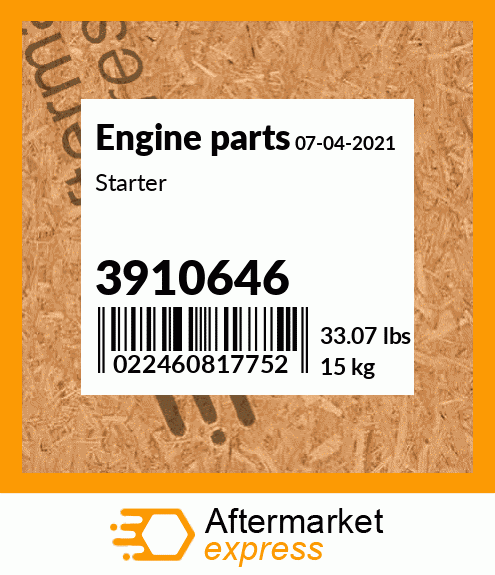 Spare part 3910646 + Starter