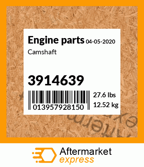 Spare part 3914639 + Camshaft