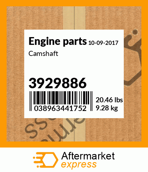 Spare part 3929886 + Camshaft