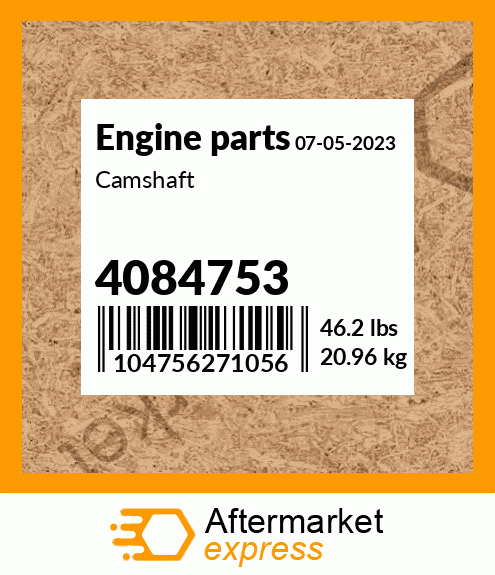 Spare part 4084753 + Camshaft