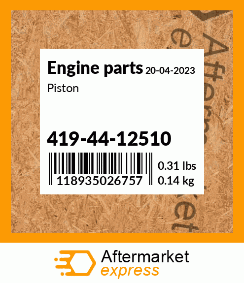 Spare part 419-44-12510 + Piston