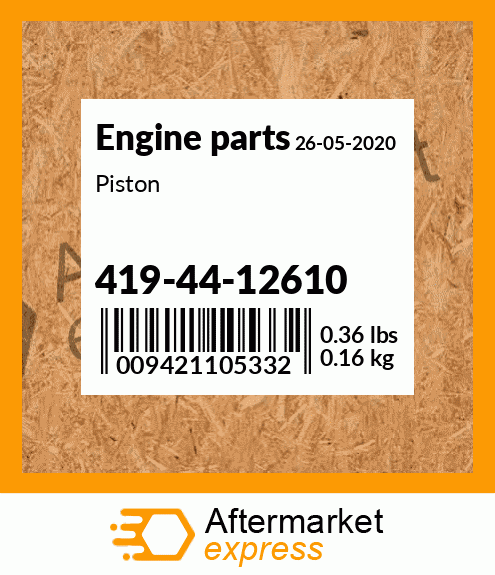 Spare part 419-44-12610 + Piston