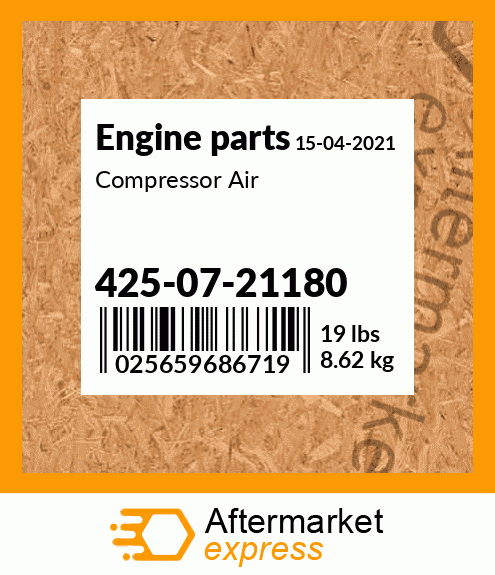 Spare part 425-07-21180 + Compressor Air