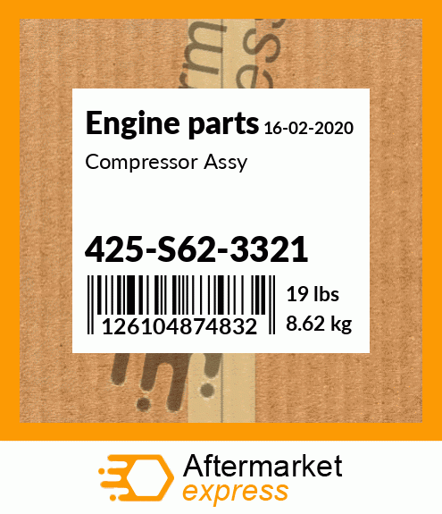 Spare part 425-S62-3321 + Compressor Assy