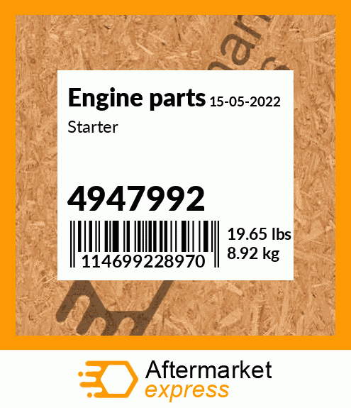 Spare part 4947992 + Starter