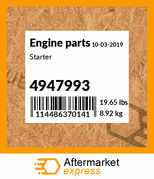 Spare part 4947993 + Starter