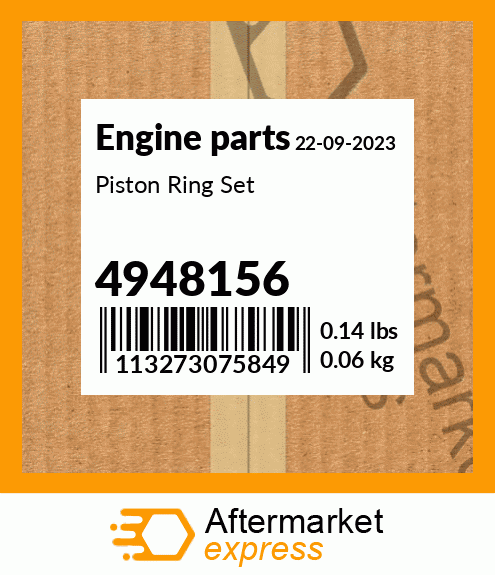 Spare part 4948156 + Piston Ring Set